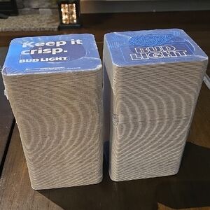 Bud Light coasters